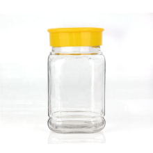 Unique 380ml Clear Octagon shape honey jam canned glass storage bottle jar packaging